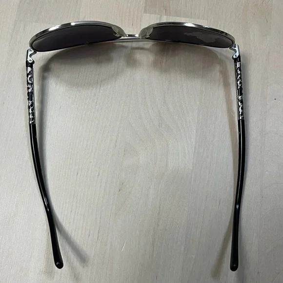 Burberry 3089 Silver & Black Aviator Sunglasses FRAMES ONLY - Picture 7 of 16